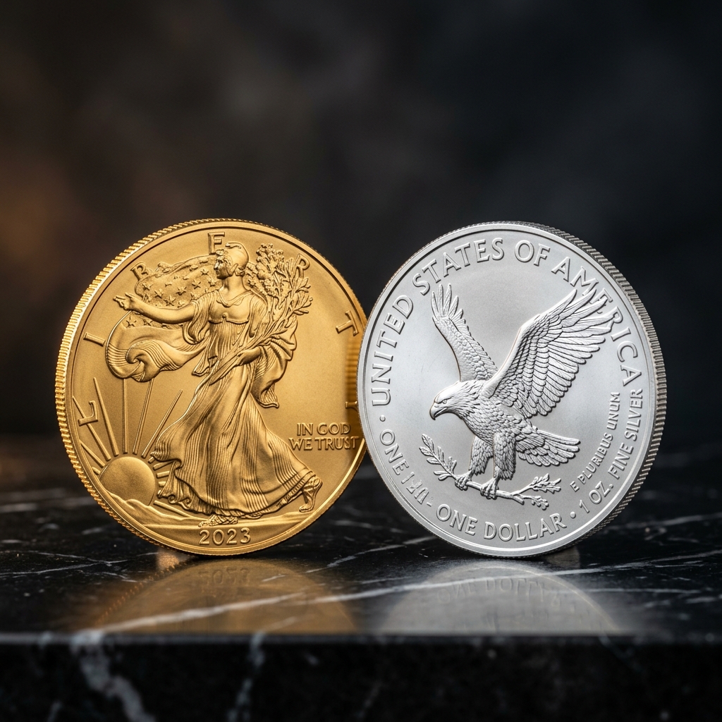 Showcase de la moneda American Eagle Estadounidense