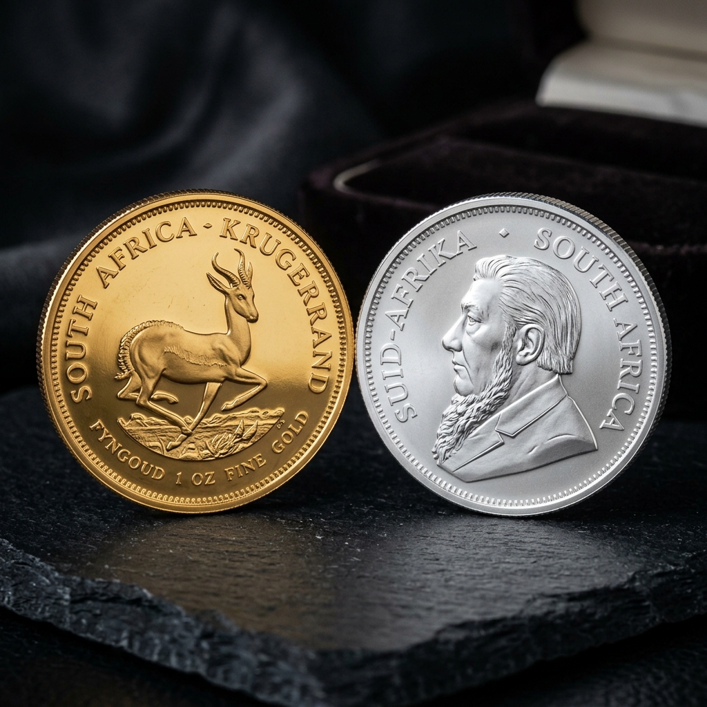 Anverso y reverso de Krugerrand